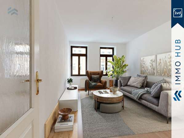 Wohnzimmer gestaged – Bild 1