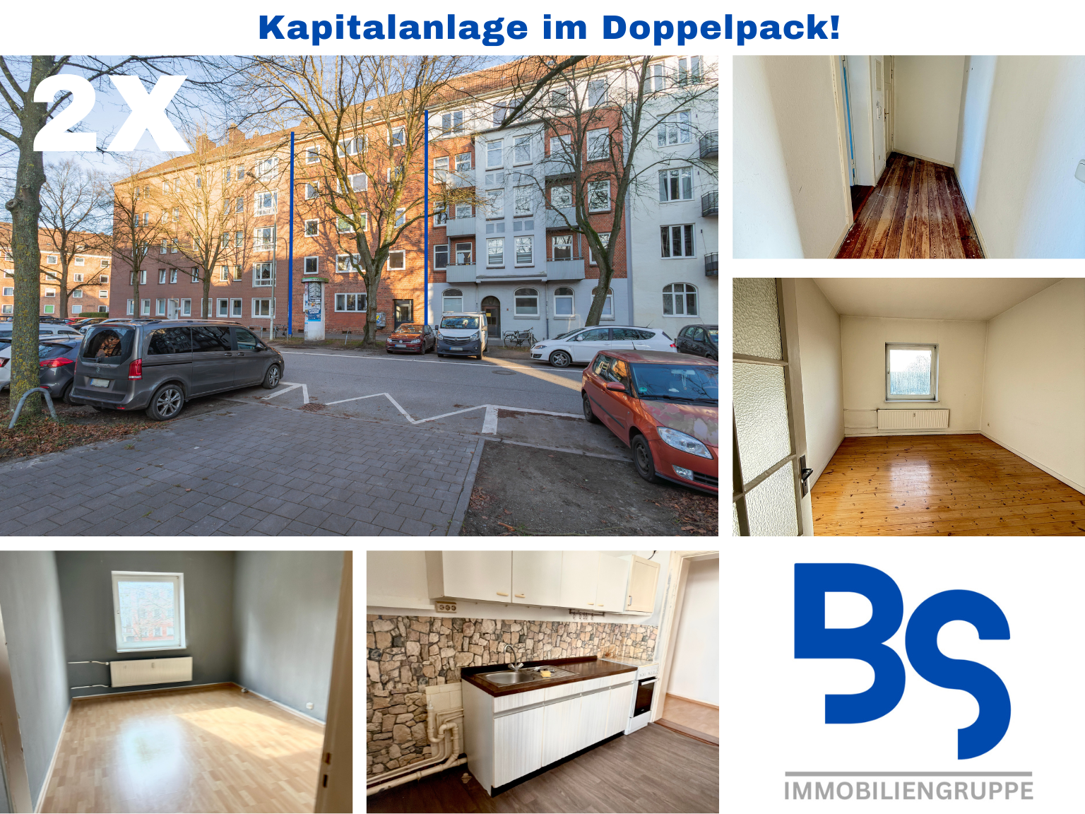 Zwei Wohnungen im Paket – Flexible Kapitalanlage mit Entwicklungspotenzial im Herzen von Kiel