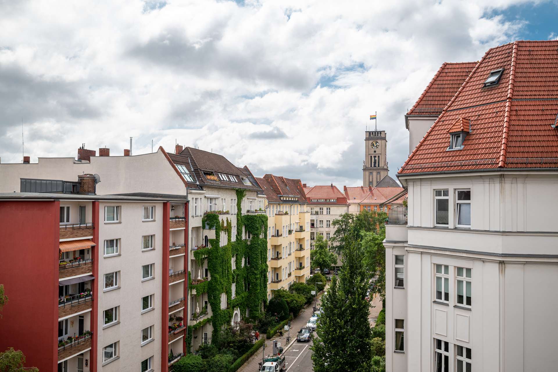 Blick auf Rathaus Schu00f6neberg