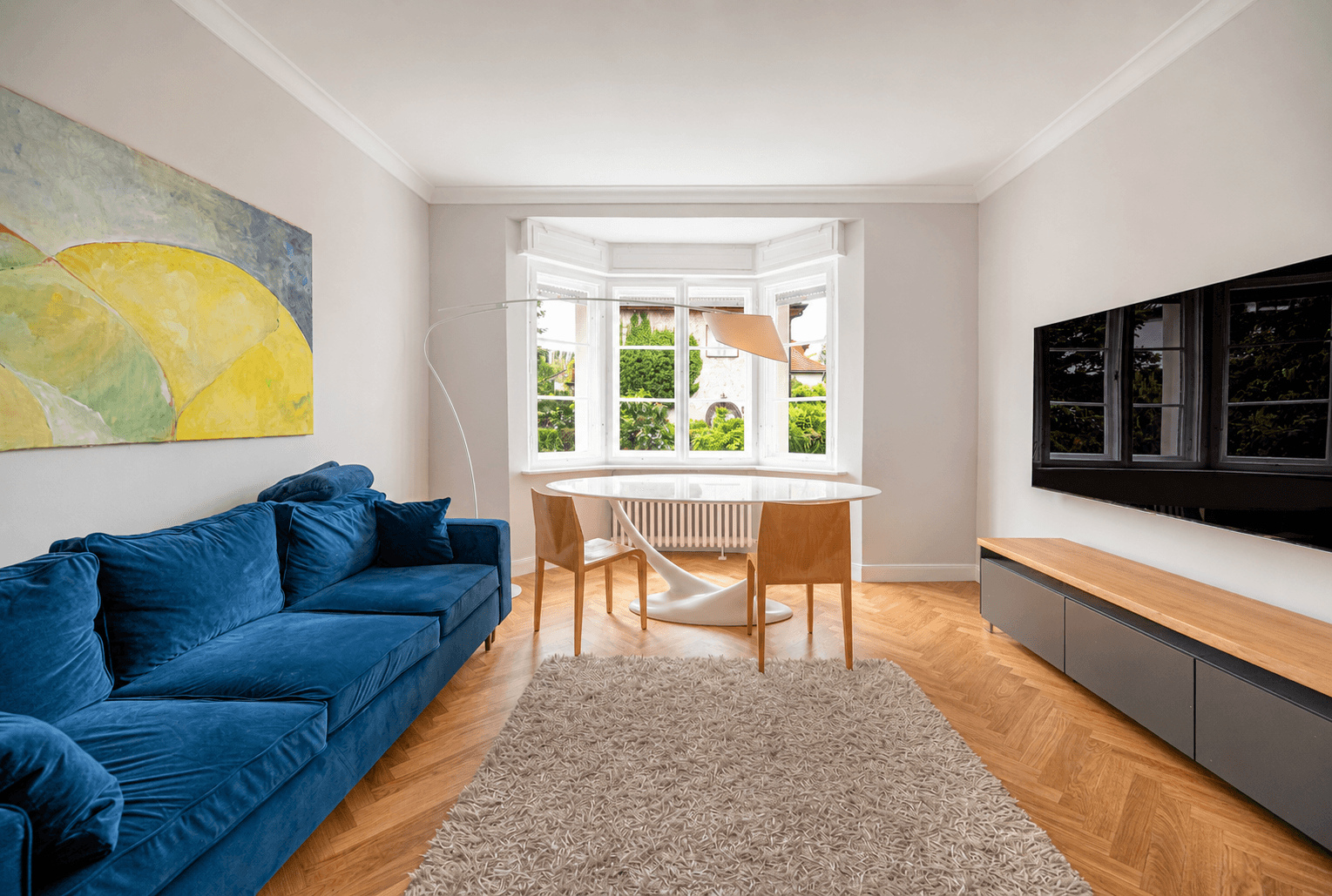 Wohnzimmer mit Ku00fcche
