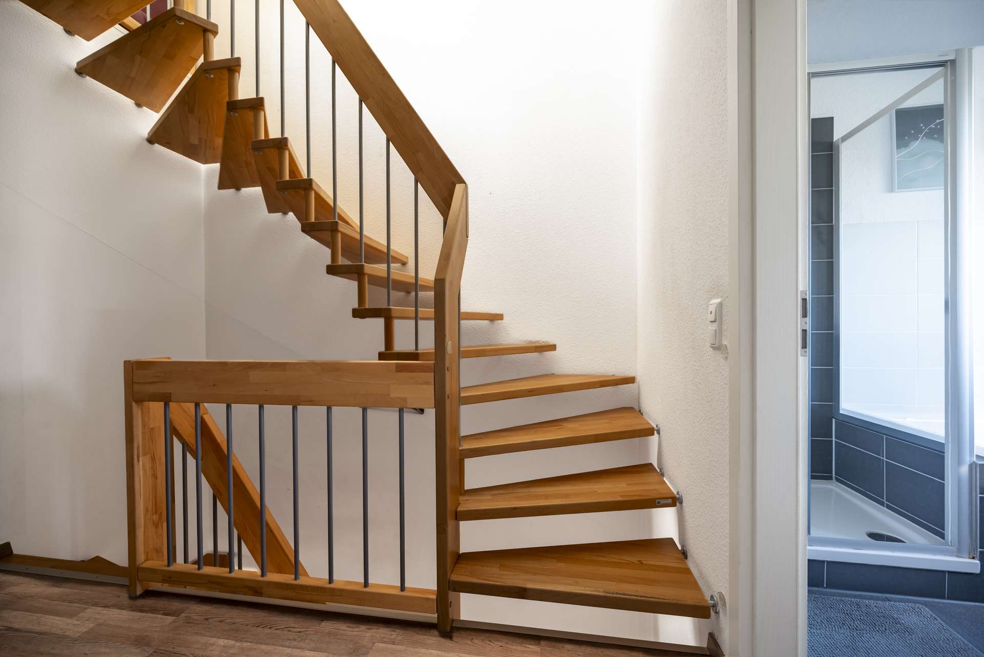 Treppenaufgang zum Dachgeschoss