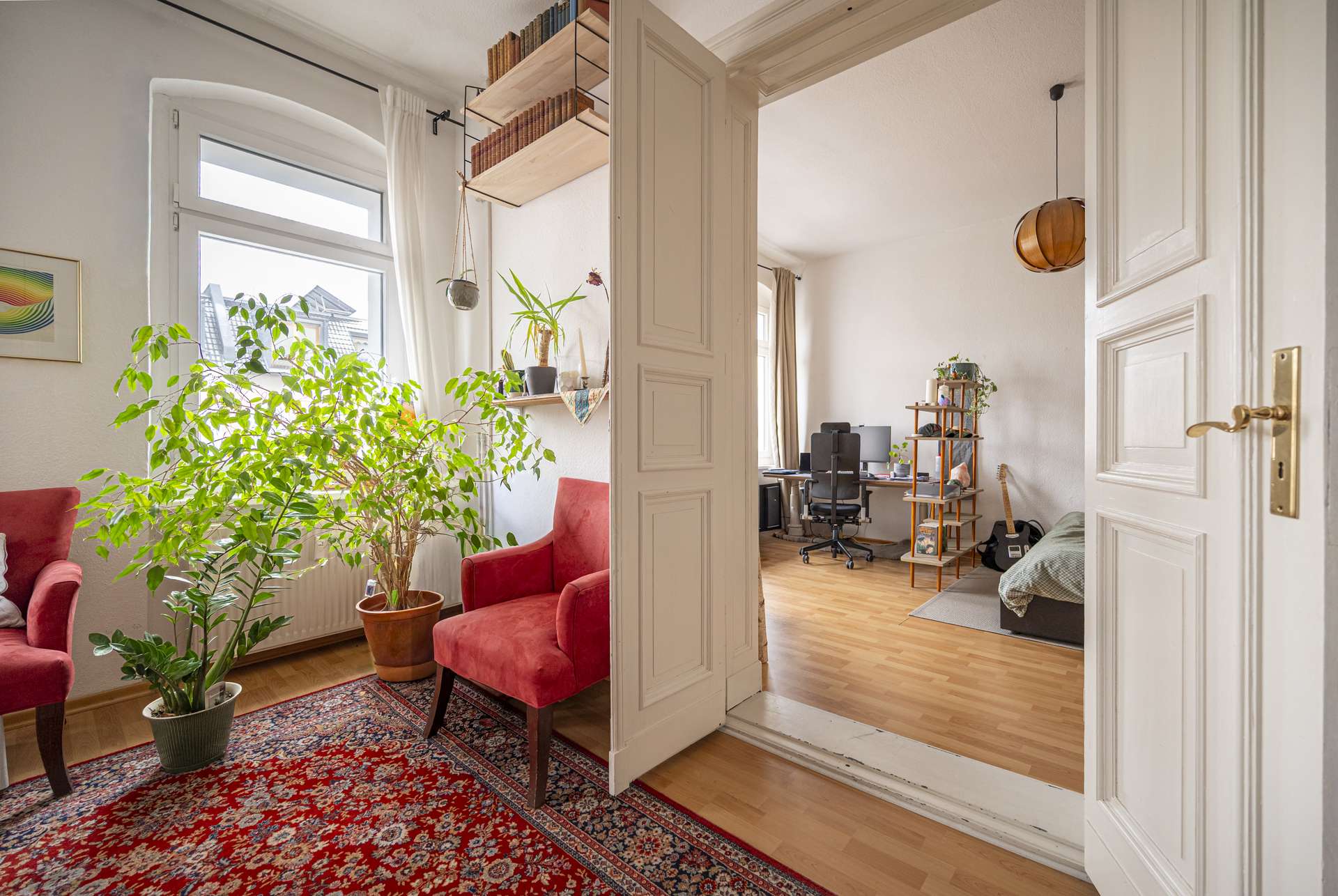 u00dcbergang von Wohn- in Schlafzimmer