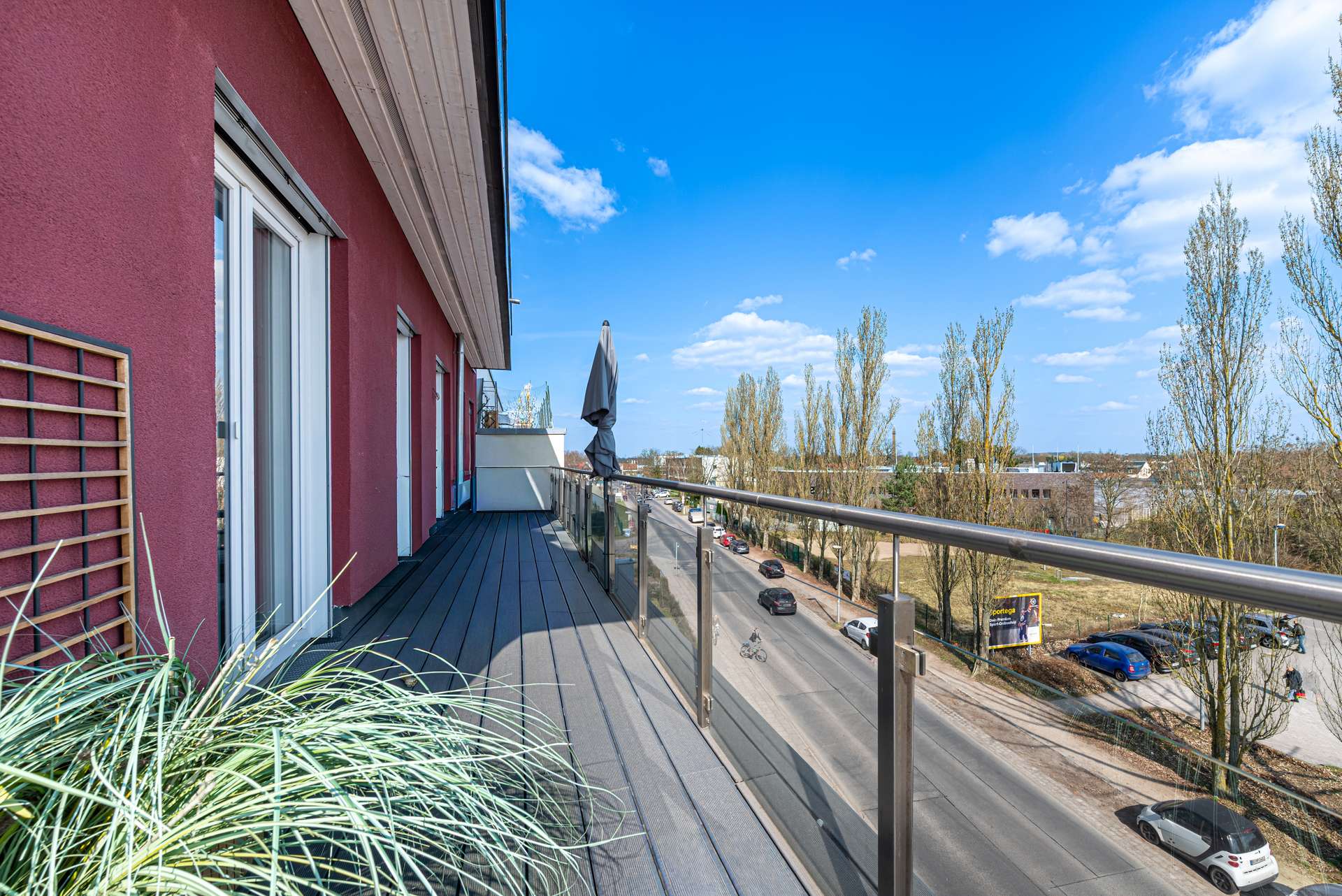 Zugang von Wohn- und Schlafzimmer