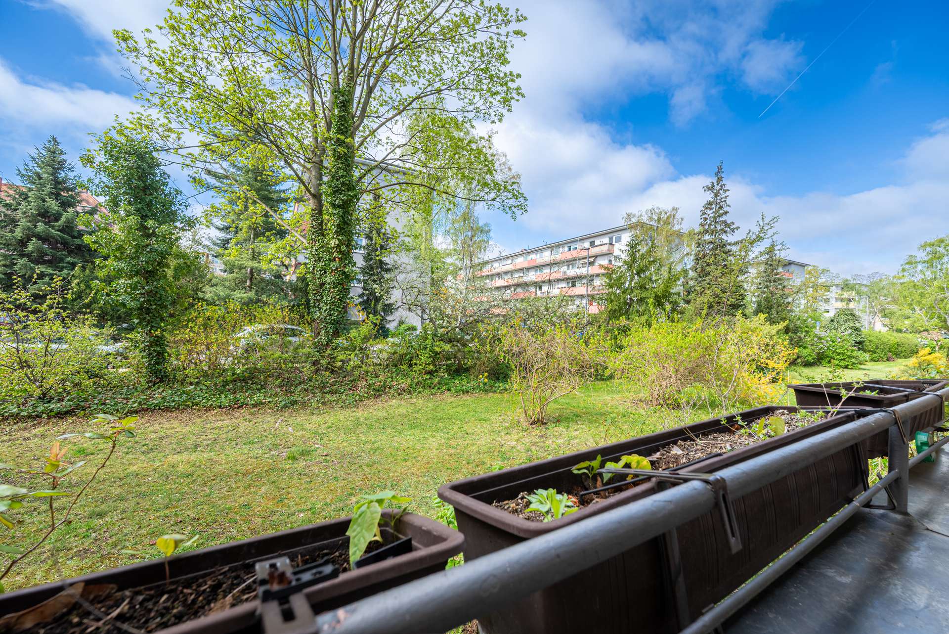 Ausblick vom Balkon