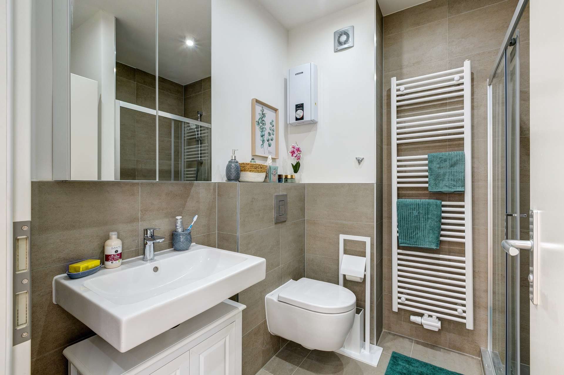 Badezimmer mit HWR