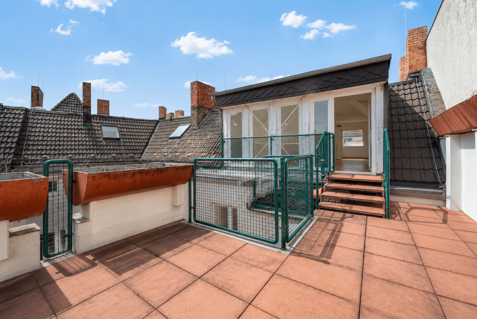 Sonnige Dachterrasse