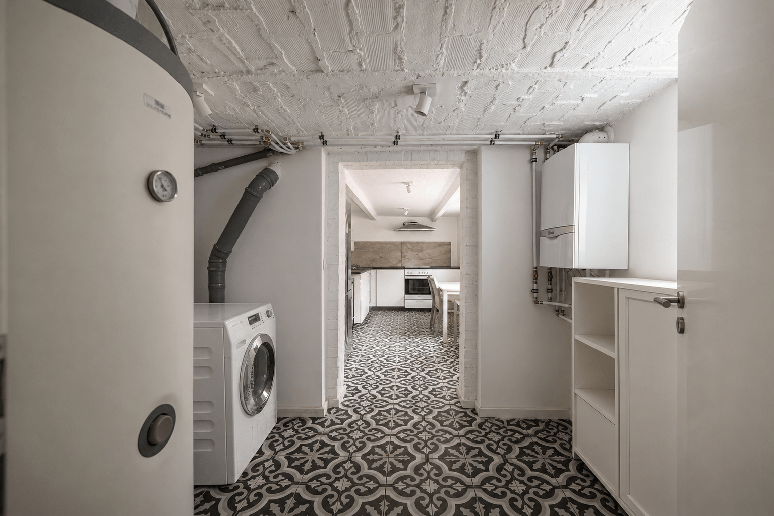 Waschraum im Souterrain