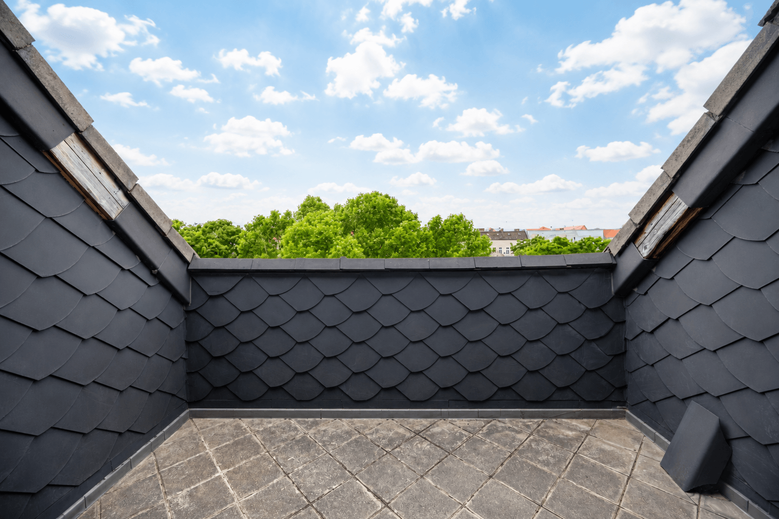Balkon mit West-Ausrichtung