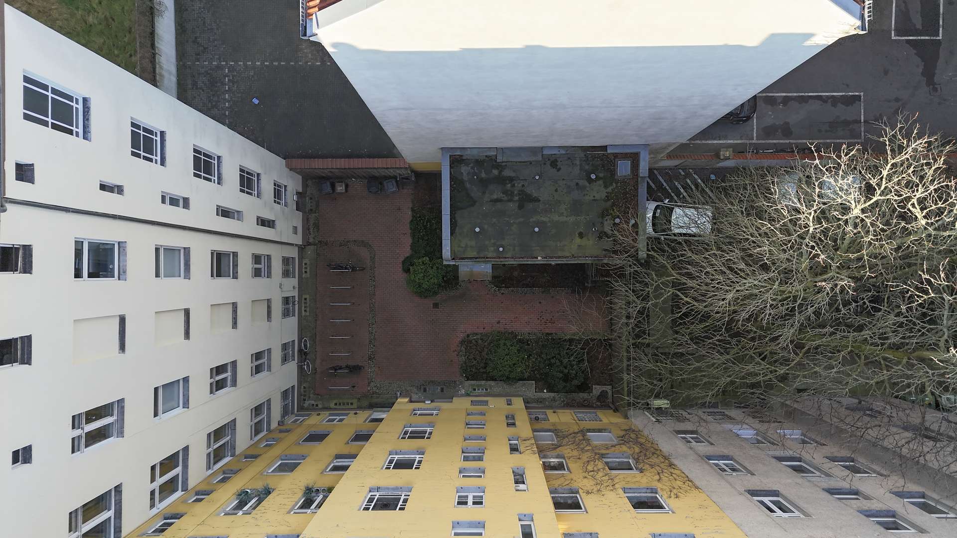 Luftansicht Innenhof