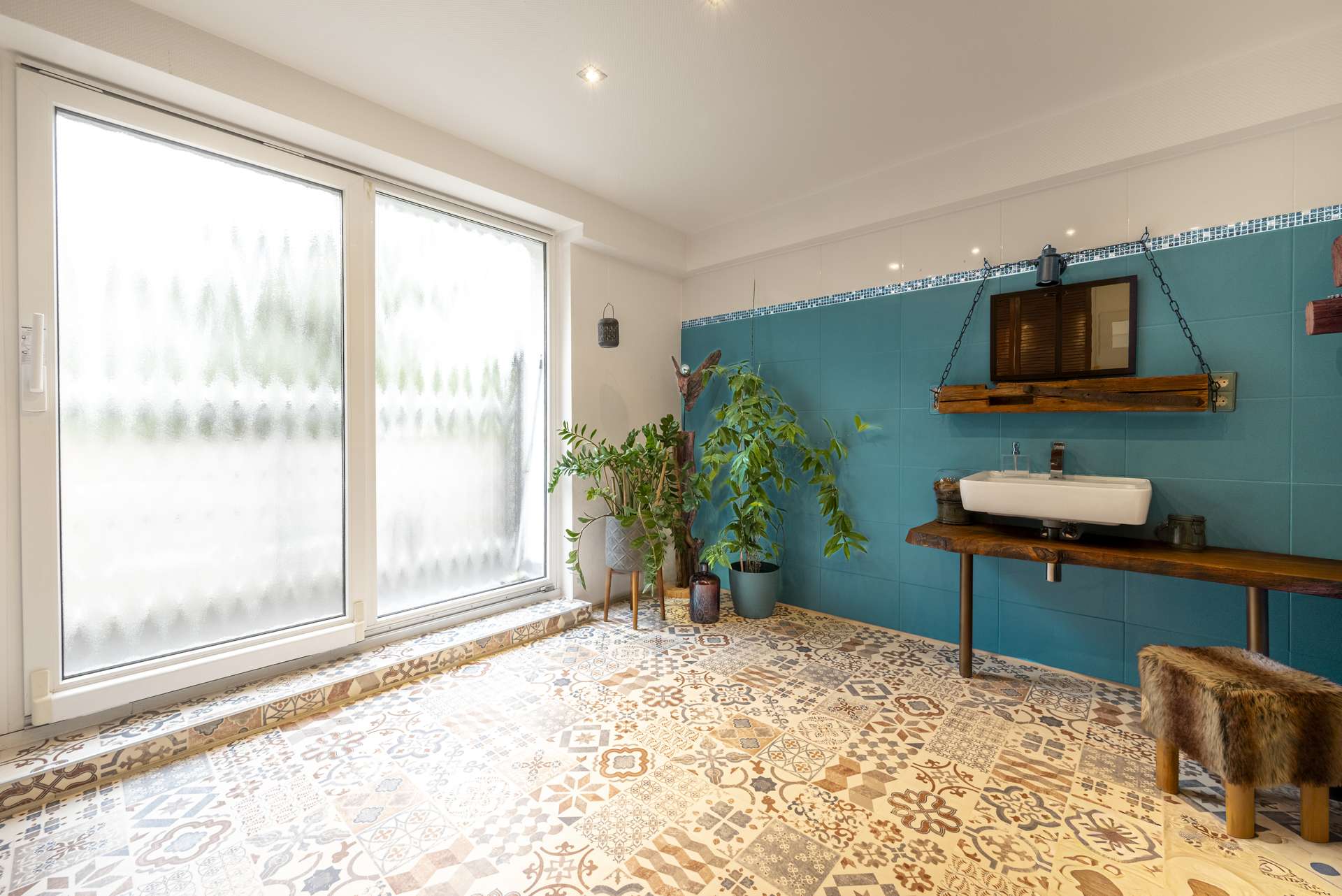 Balkonzugang vom Badezimmer