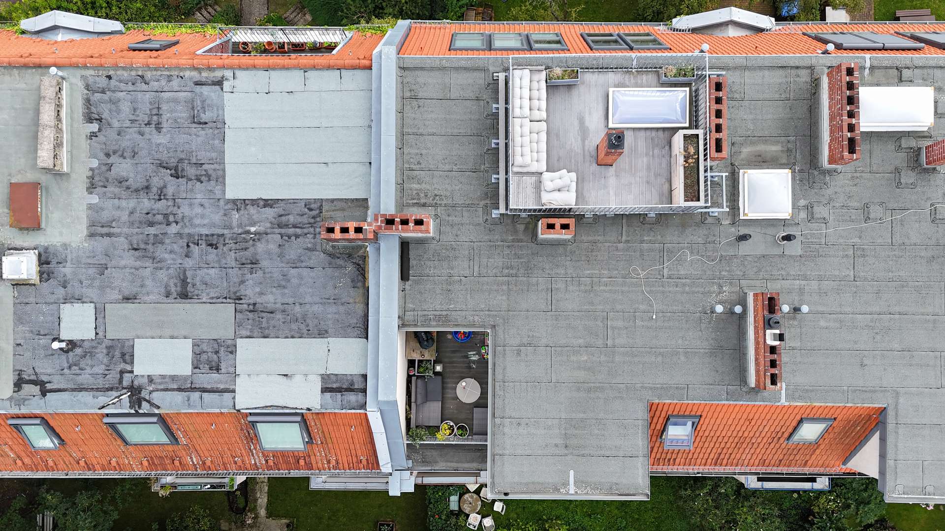 Terrasse und Dach-Terasse mit 360u00b0 Blick