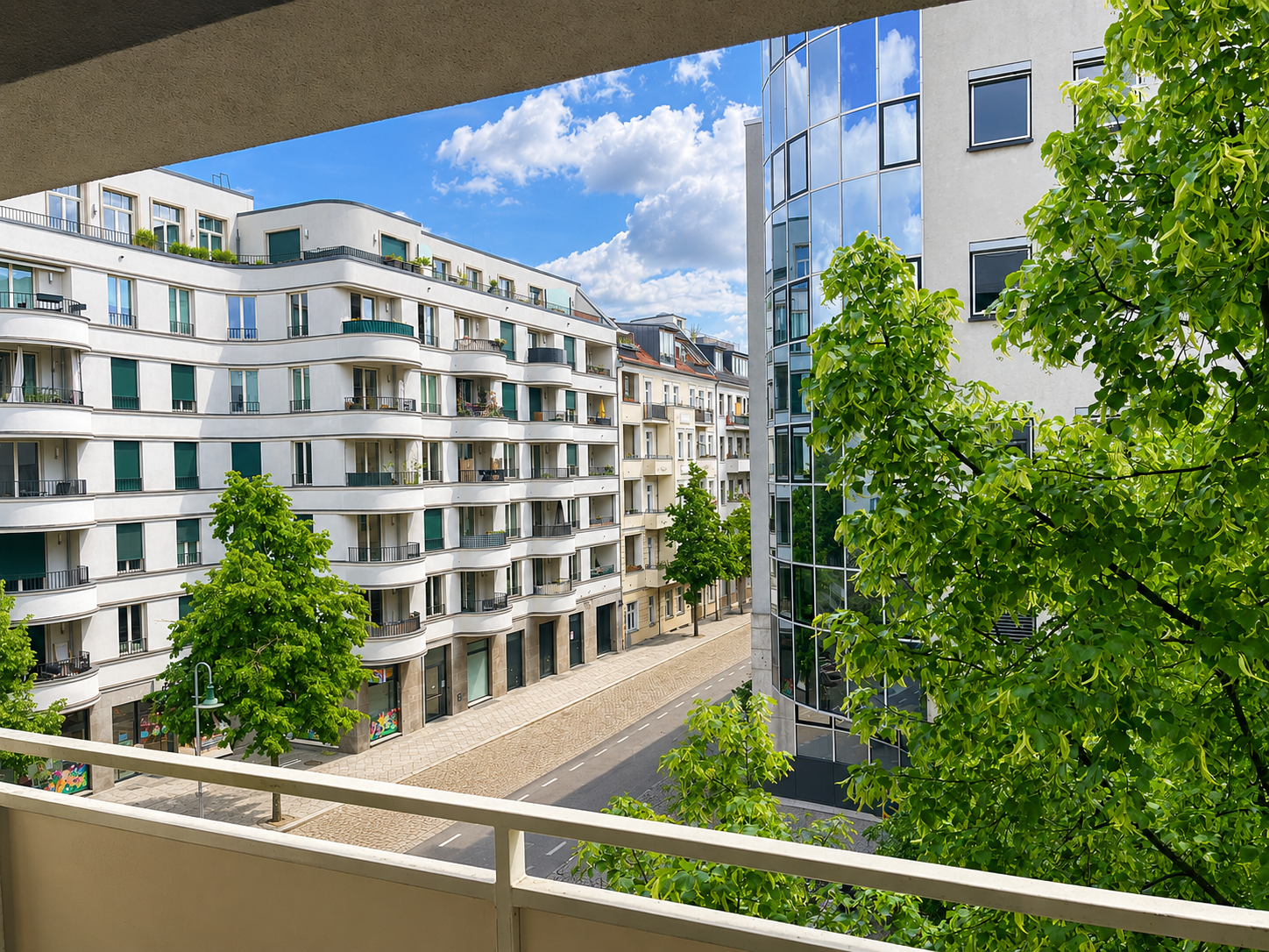 Aussicht vom Balkon 