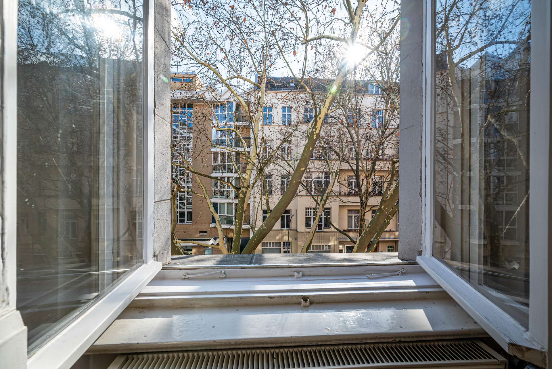 Blick aus dem Fenster