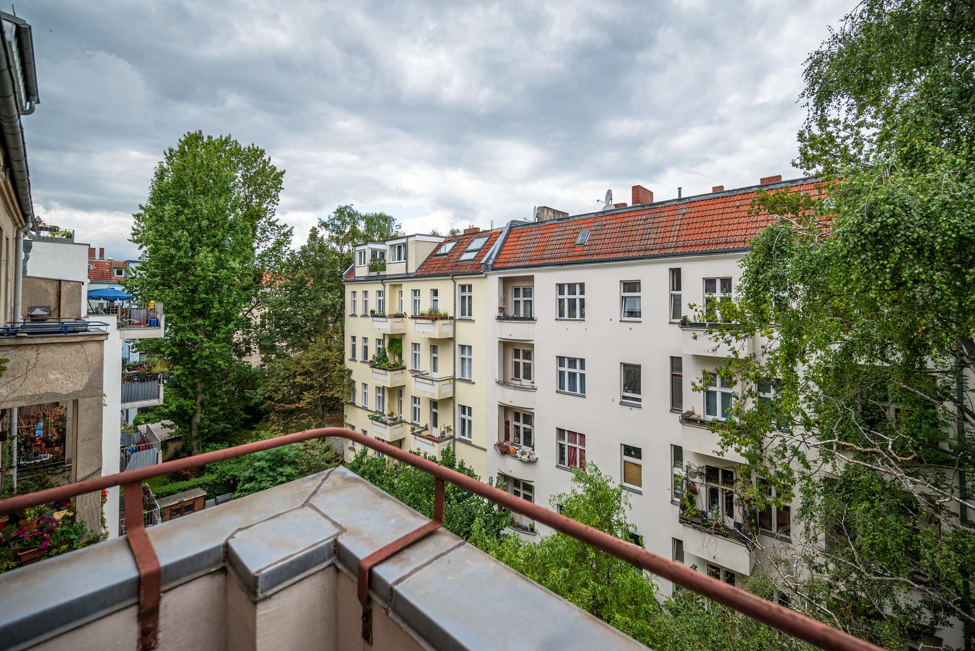 Blick vom Balkon