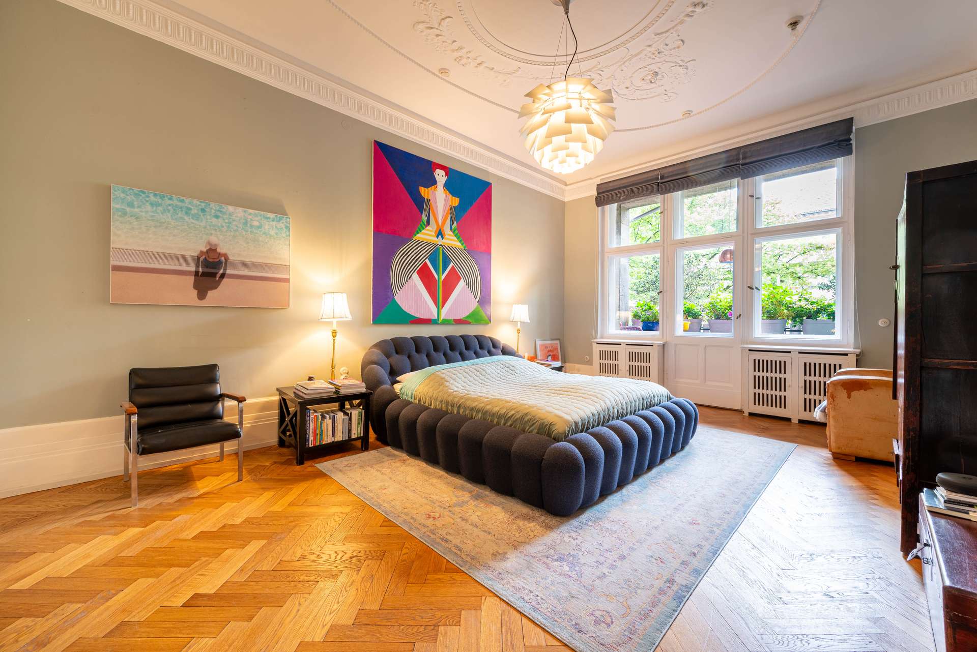 Schlafzimmer mit Balkon