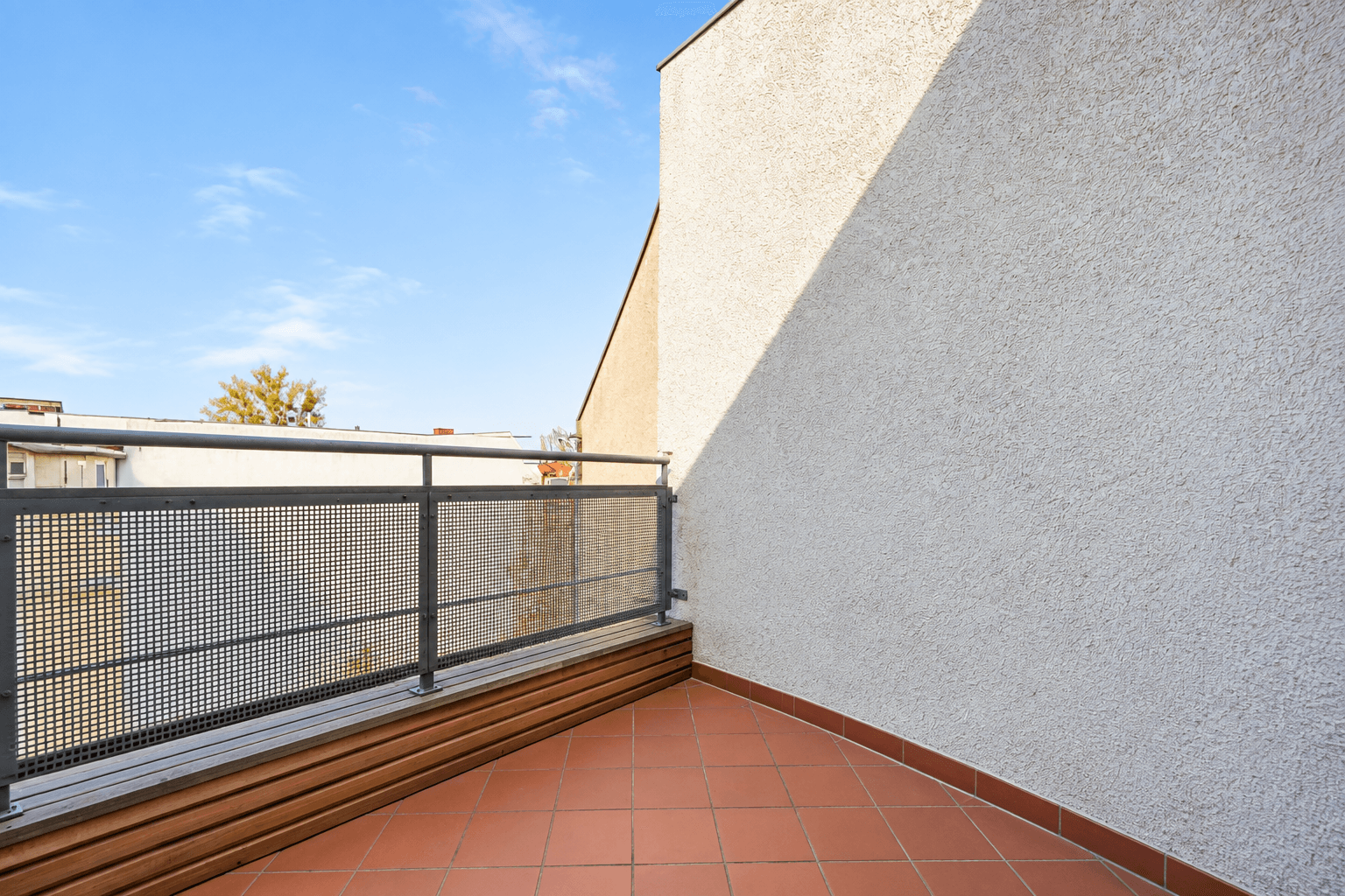 Sonnige Terrasse