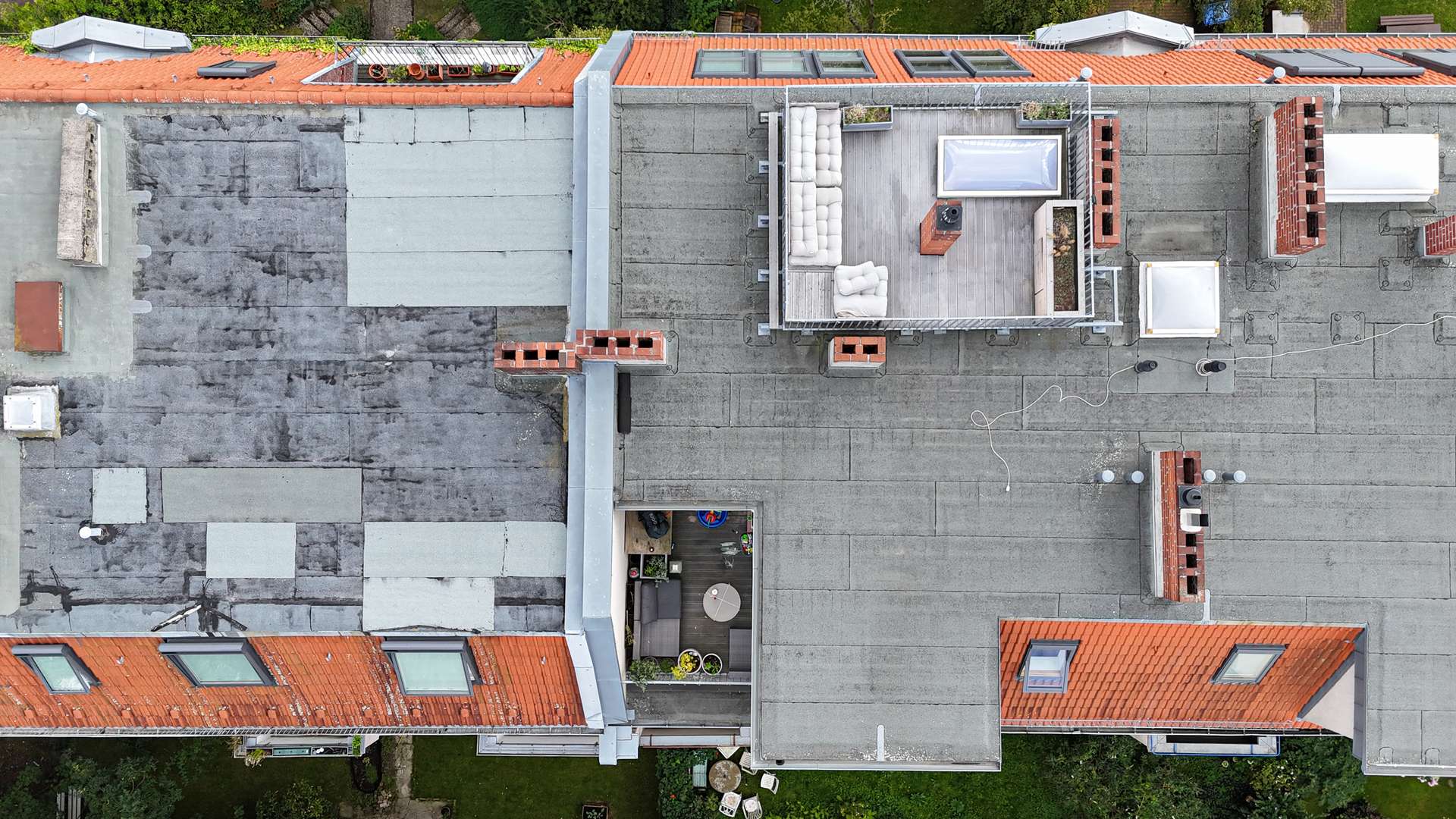 Terrasse und Dach-Terasse mit 360u00b0 Blick