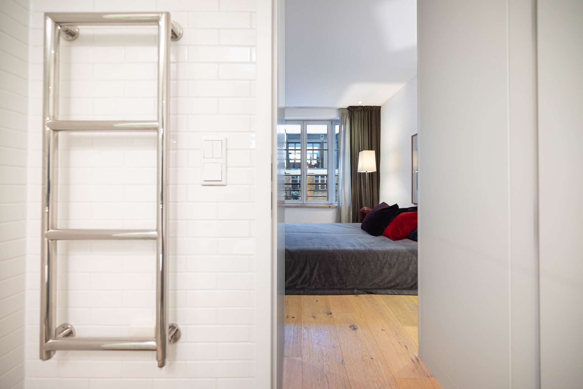 Blick aus dem Badezimmer