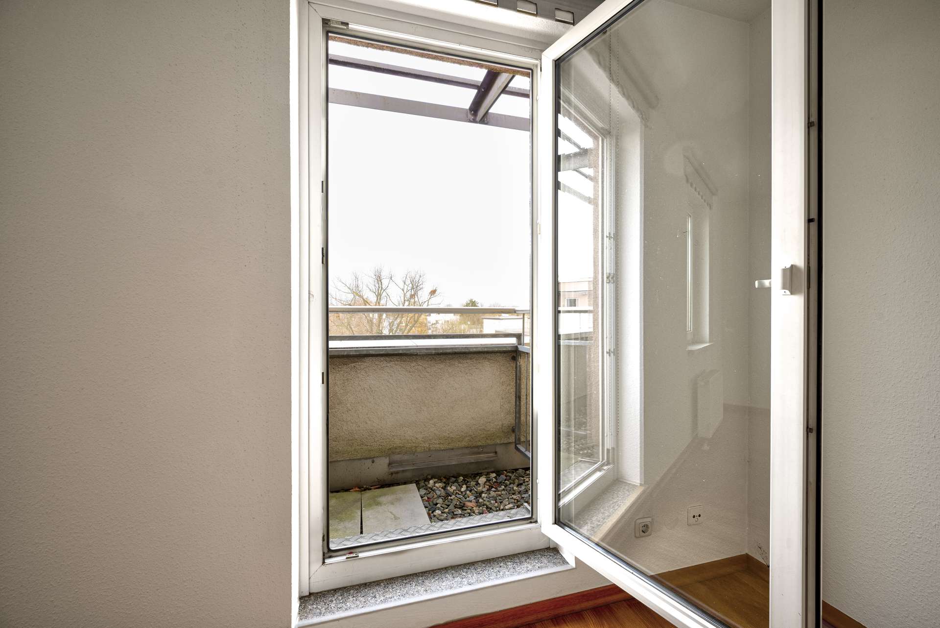 Balkonaustritt aus dem Schlafzimmer