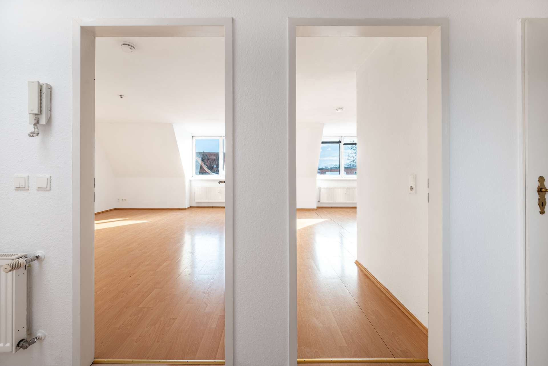 Eingang in beide Schlafzimmer