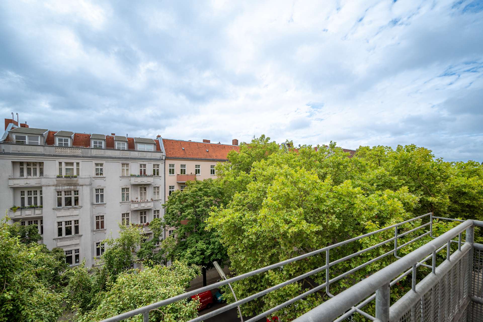 Blick vom Balkon