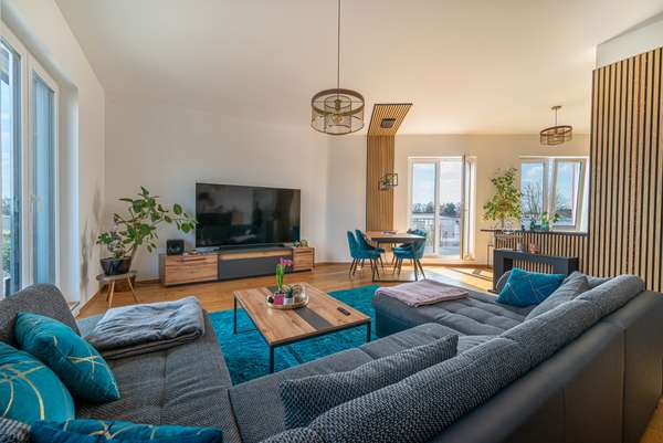 Wohnzimmer mit Terrassenzugang