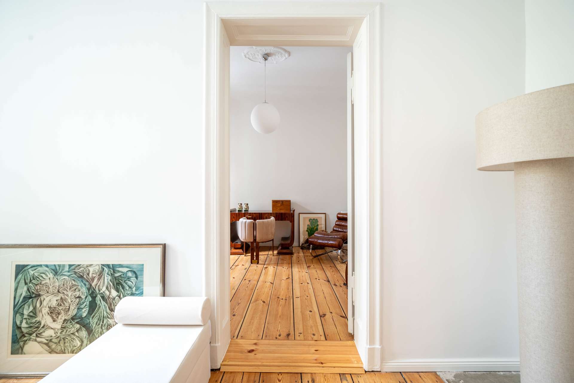 Blick ins Schlafzimmer