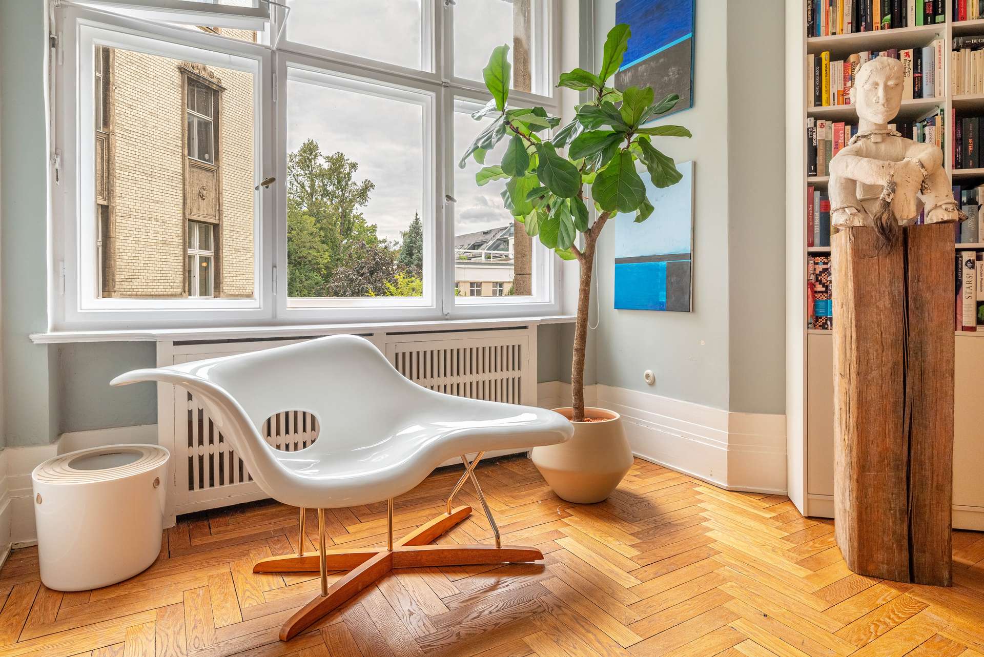 Leseecke im Wohnzimmer