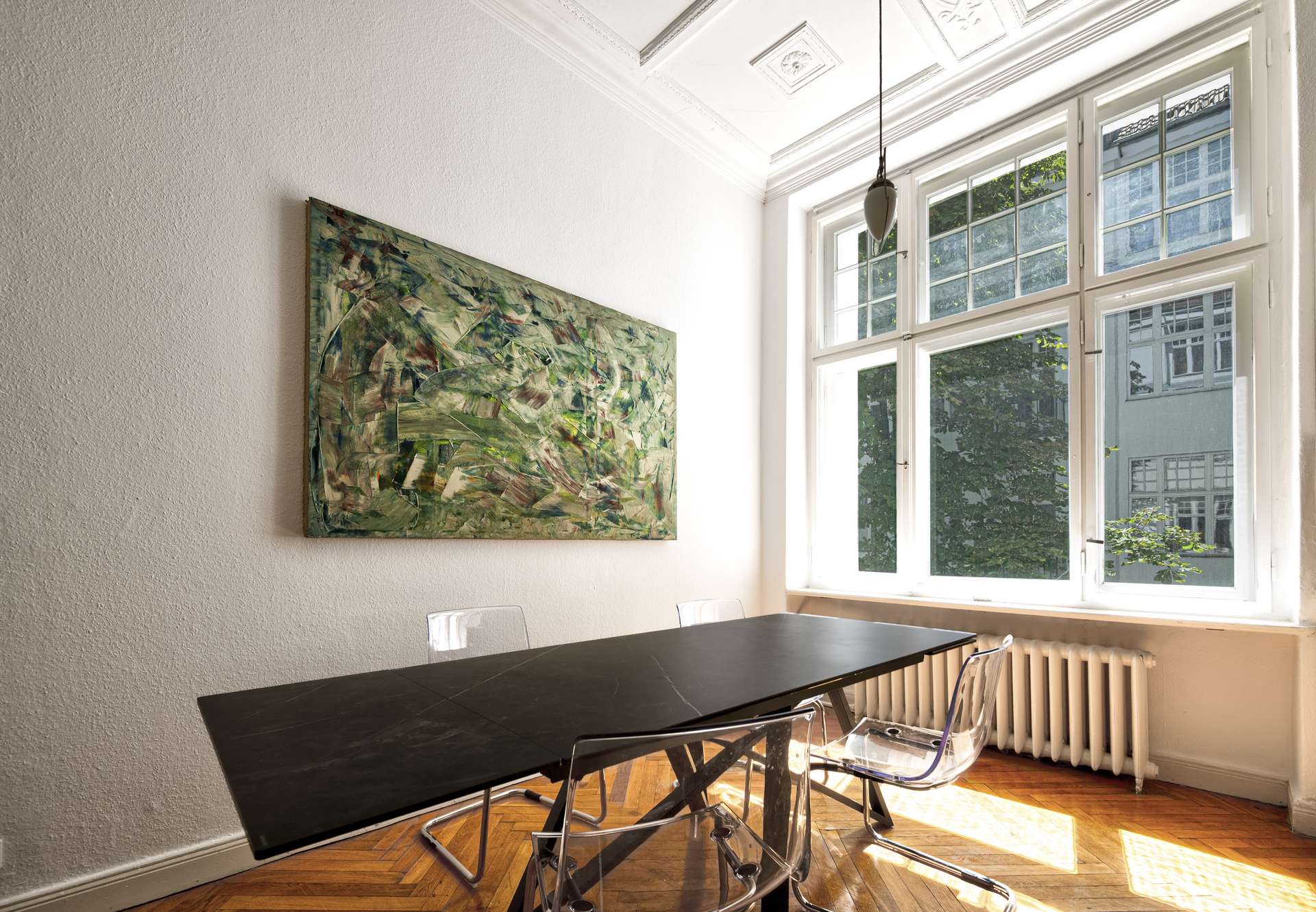 Grou00dfe Fensterfront mit Su00fcd-Ausrichtung