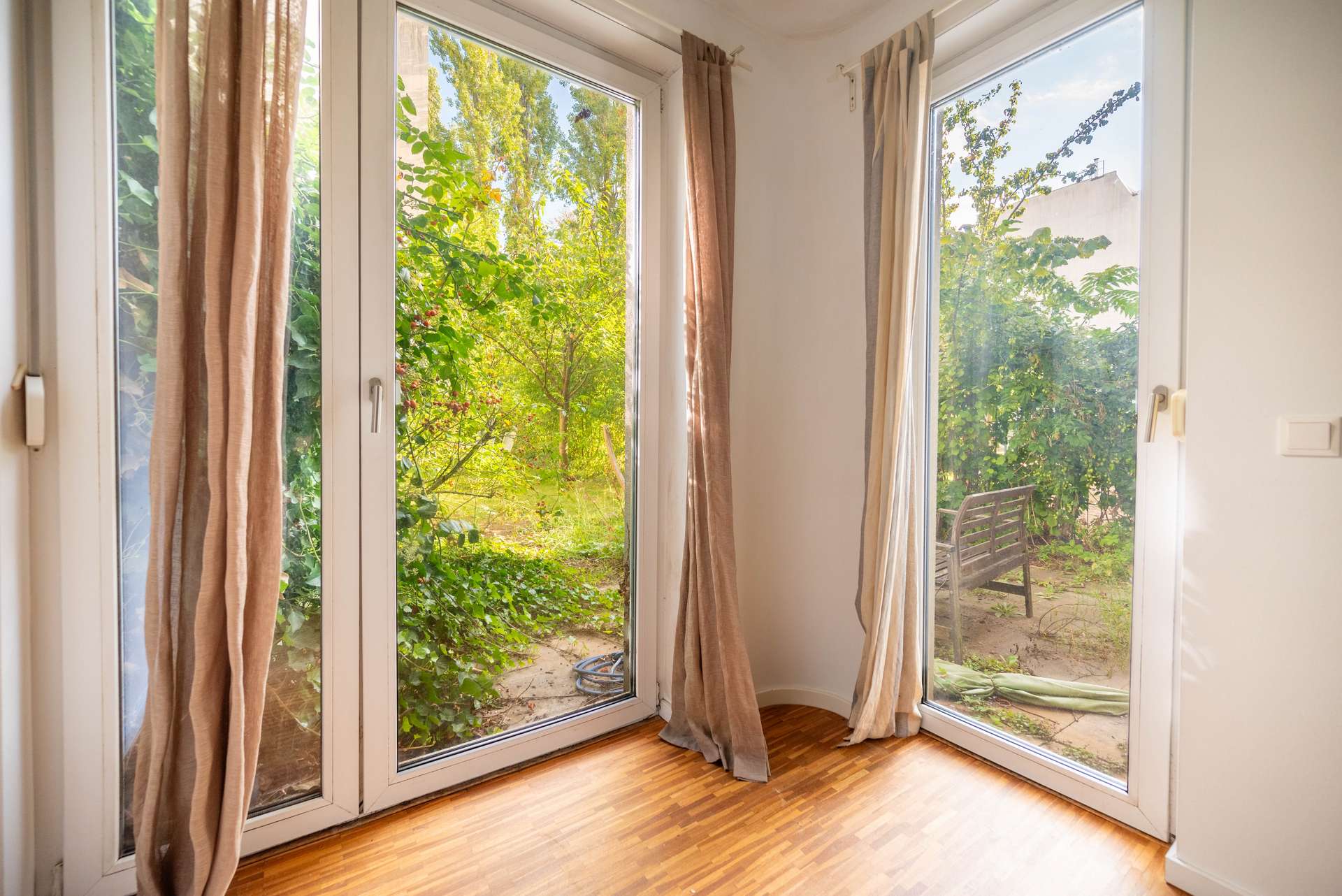 Ausblick aus dem Schlafzimmer