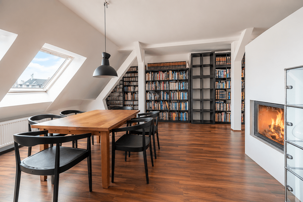 Essbereich im Wohnzimmer