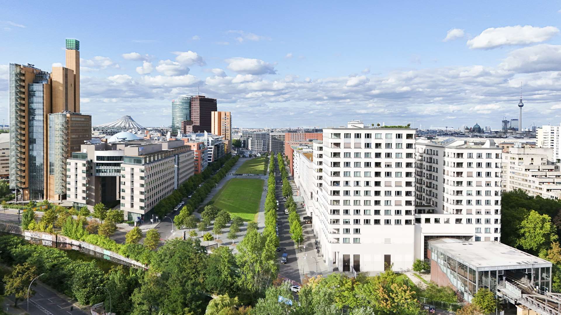 Blick auf den nahegelegenen Potsdamer Platz