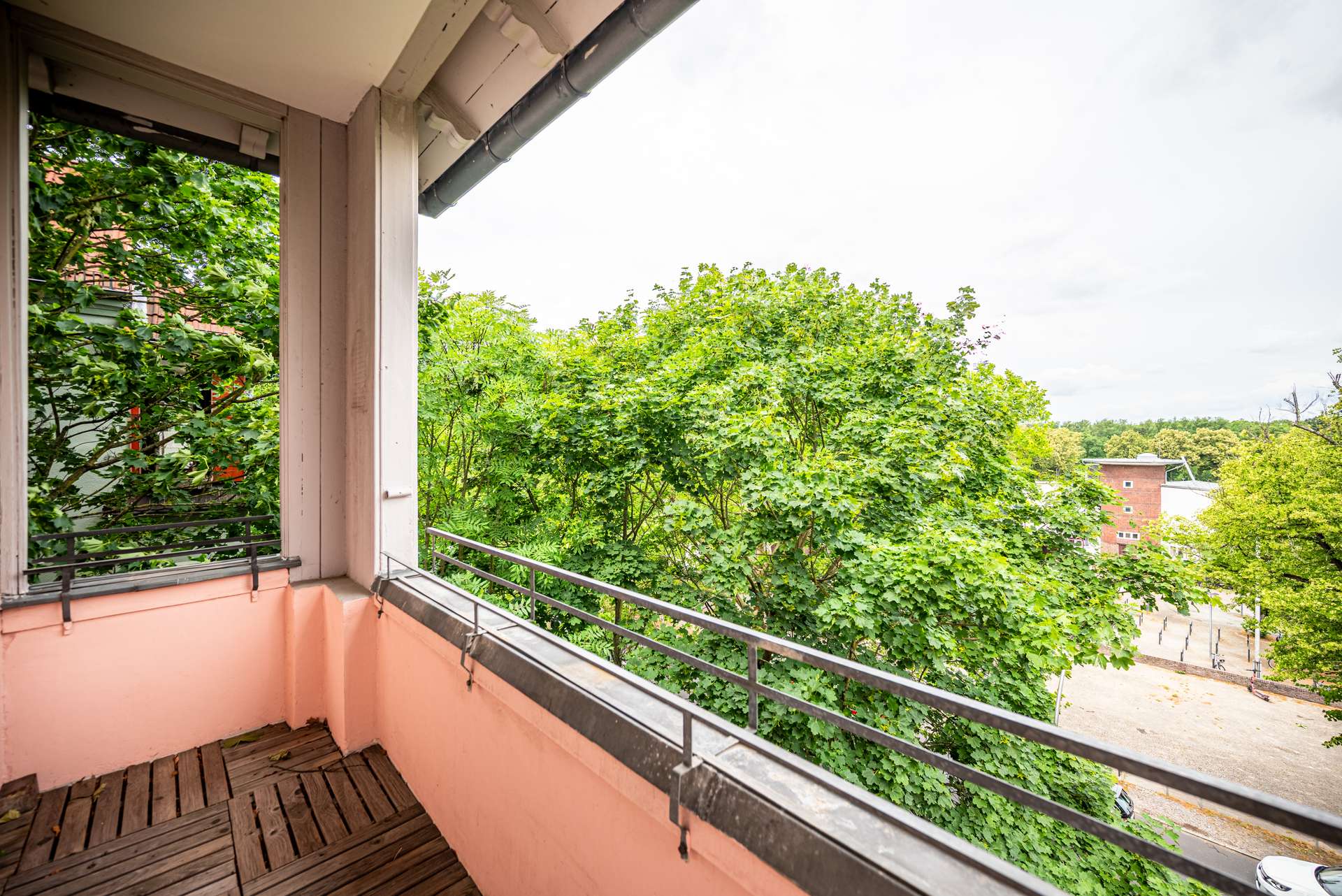 Blick vom Balkon