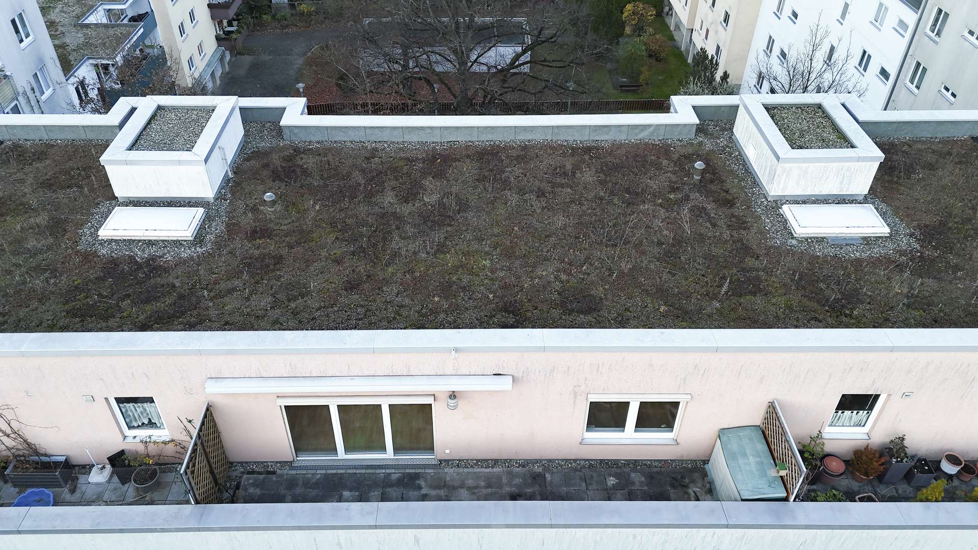 Luftansicht Dachterrasse