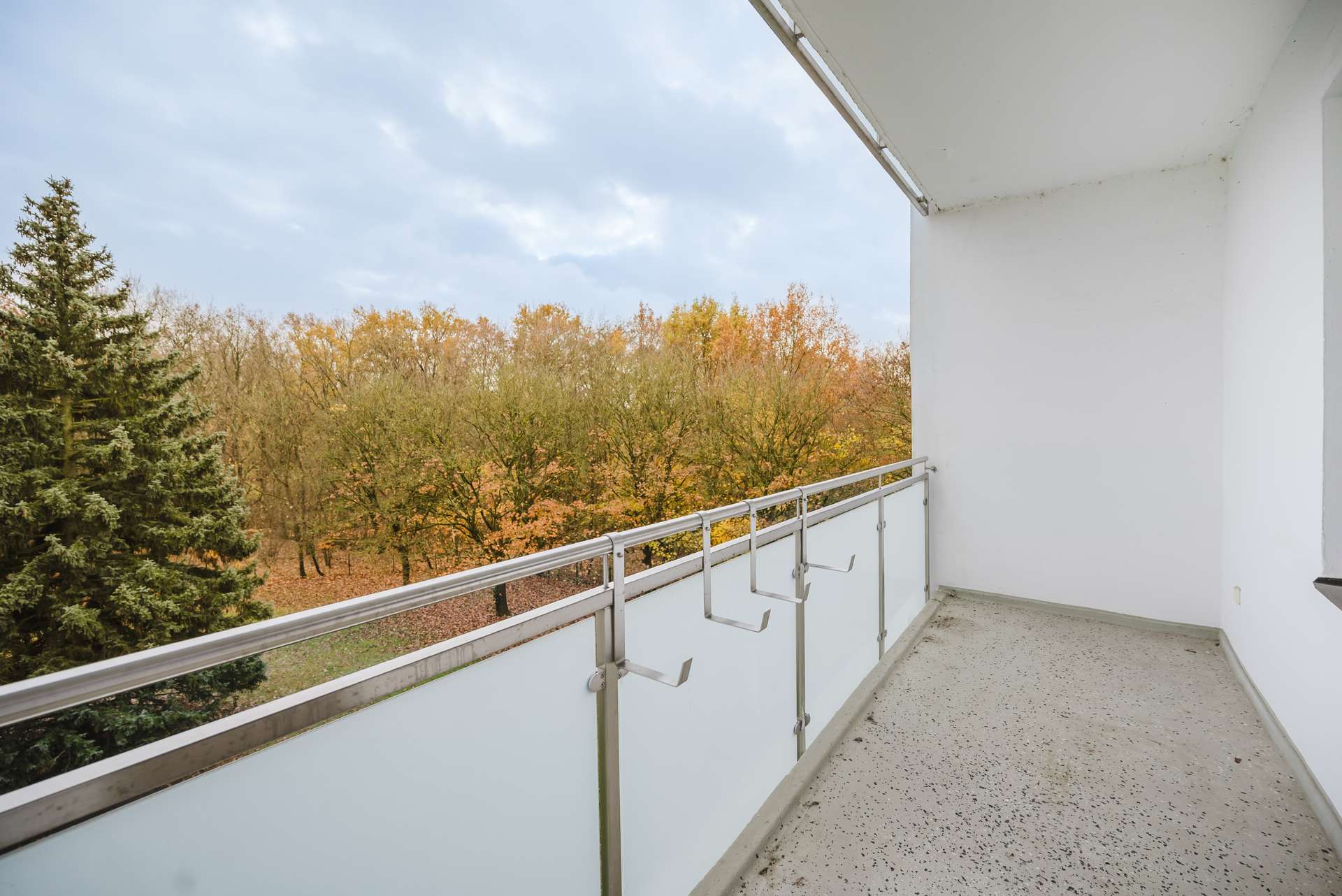 Balkon - Ausblick ins Gru00fcne