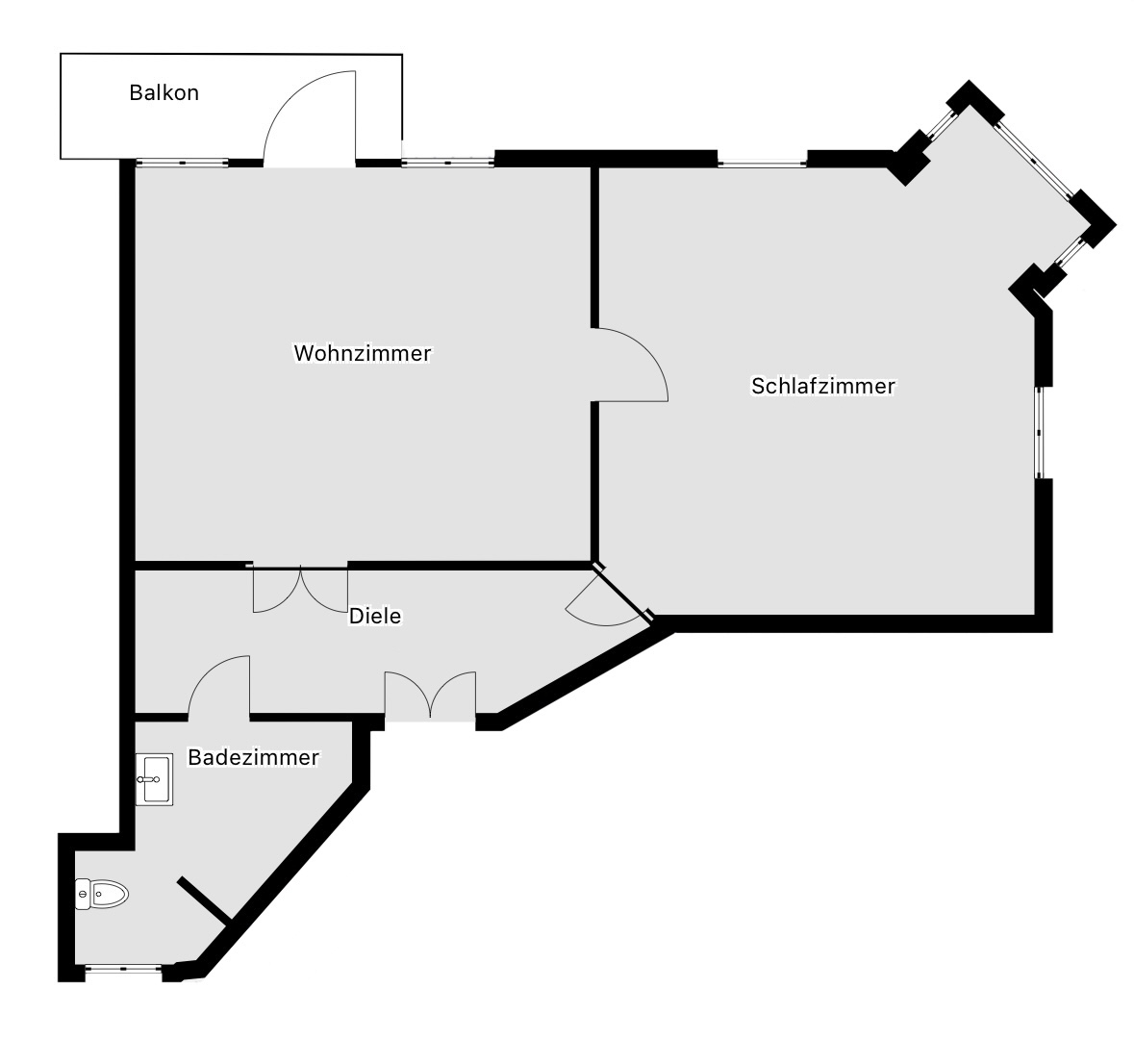 Großzügige-Zwei-Zimmer-Wohnung - H I 2.OG li.