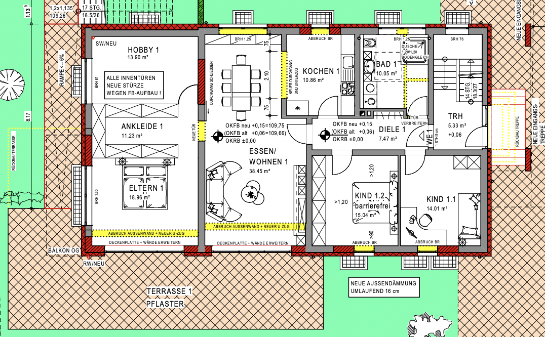 KfW55 - Sanierte Erdgeschosswohnung mit Smart-Home-System und großem Garten!