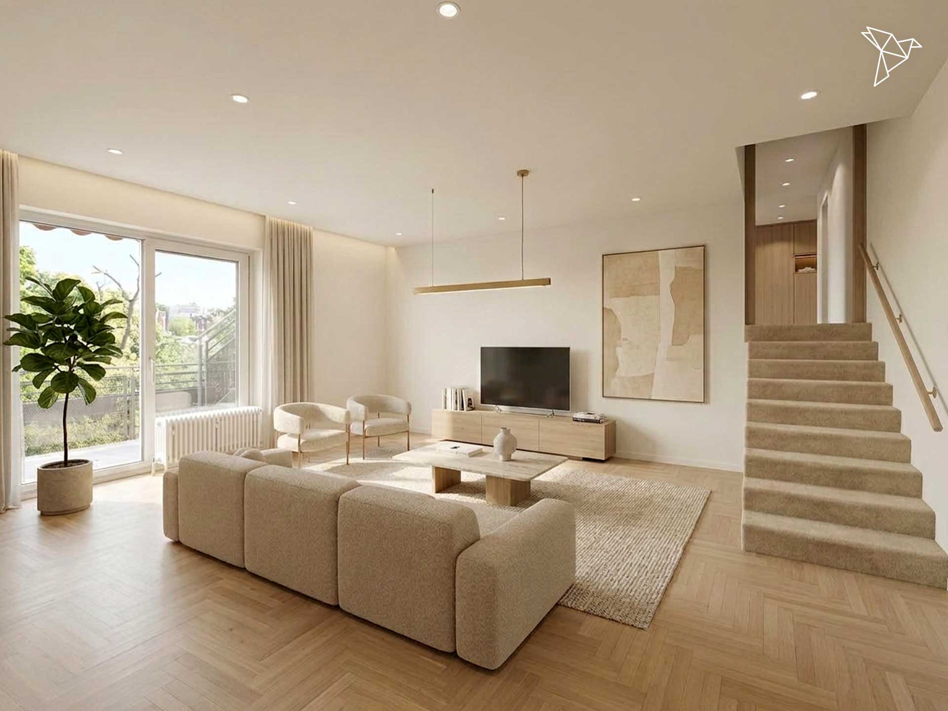 ÜBER DEN DÄCHERN AM KURPARK 🏛️🌿 Stilvolles Penthouse mit Ausblick & Rundumterrasse in Wiesbaden!