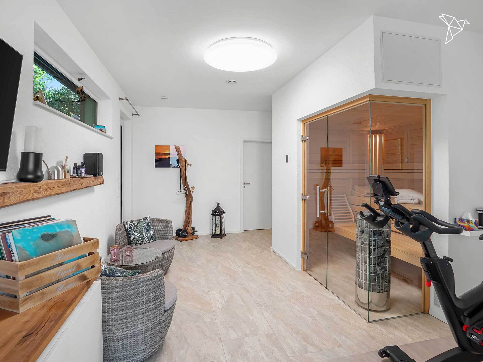 WOHNEN OHNE KOMPROMISSE 🌟 Modernes Einfamilienhaus mit Sauna und Garten in Hattersheim!