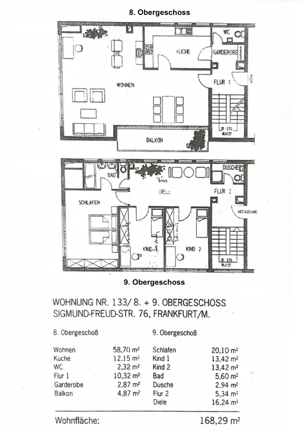 SKYLINEBLICK 🌇 Großzügige Penthouse-Wohnung in Frankfurt-Eckenheim!