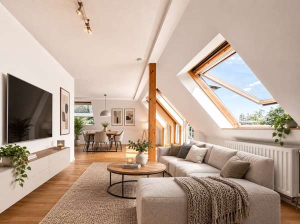 WOHNEN MIT BESONDEREM CHARAKTER 🏡 Helle Eigentumswohnung mit Kamin & Dachbalkon in Schwerte!
