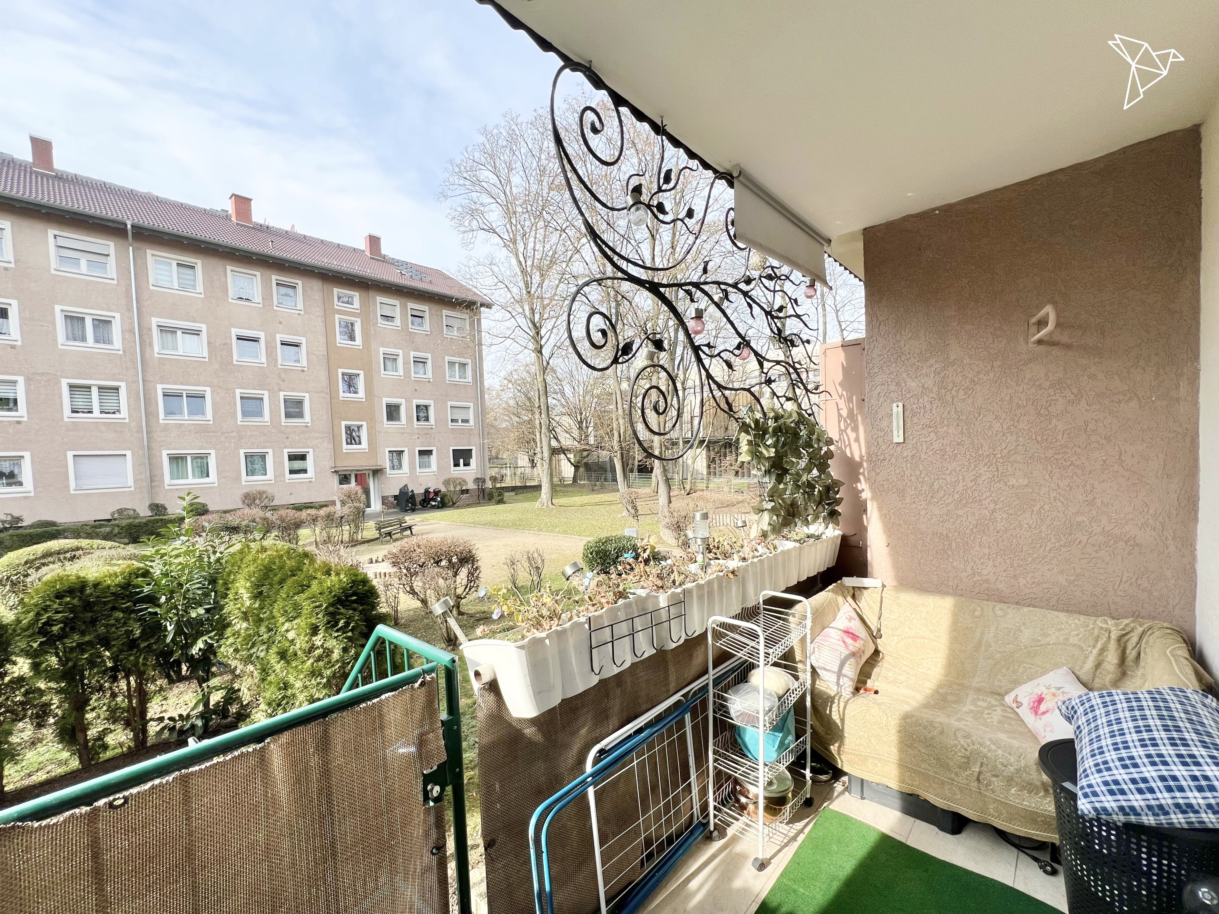 FRANKFURT RUFT 🏙️ Charmante 3-Zimmer-Wohnung mit Balkon & eigenem Garten!