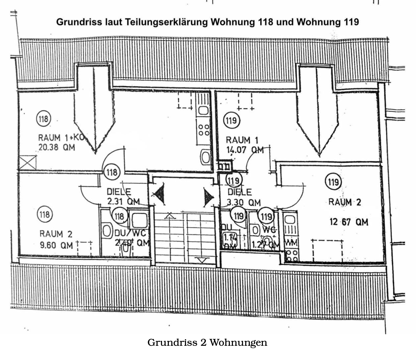 ZWEI FÜR EINS - Geräumige 3-Zimmer-Wohnung mit Entwicklungspotenzial!
