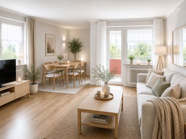 EIN ZUHAUSE MIT VIELEN MÖGLICHKEITEN 🏡 Helle 3-Zimmer-Wohnung mit Loggia und Stellplatz im Maintal!