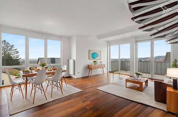 EXKLUSIVES WOHNEN MIT SKYLINEBLICK 🌇 Stilvolle Maisonette-Wohnung in Hofheim am Taunus!