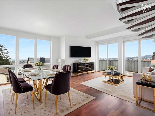 PENTHOUSE-FEELING 🌇 Stilvolle 4,5-Zimmer-Maisonette mit Skyline-Blick!