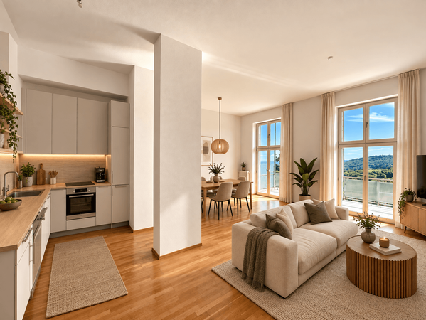 Modernisierte 3-Zimmer-Wohnung mit großzügigem Balkon und traumhaftem Fernblick in Kelkheim