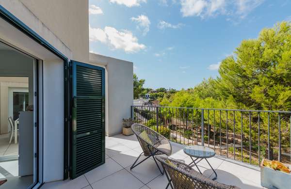MEERBLICK VON IHRER PRIVATEN DACHTERRASSE