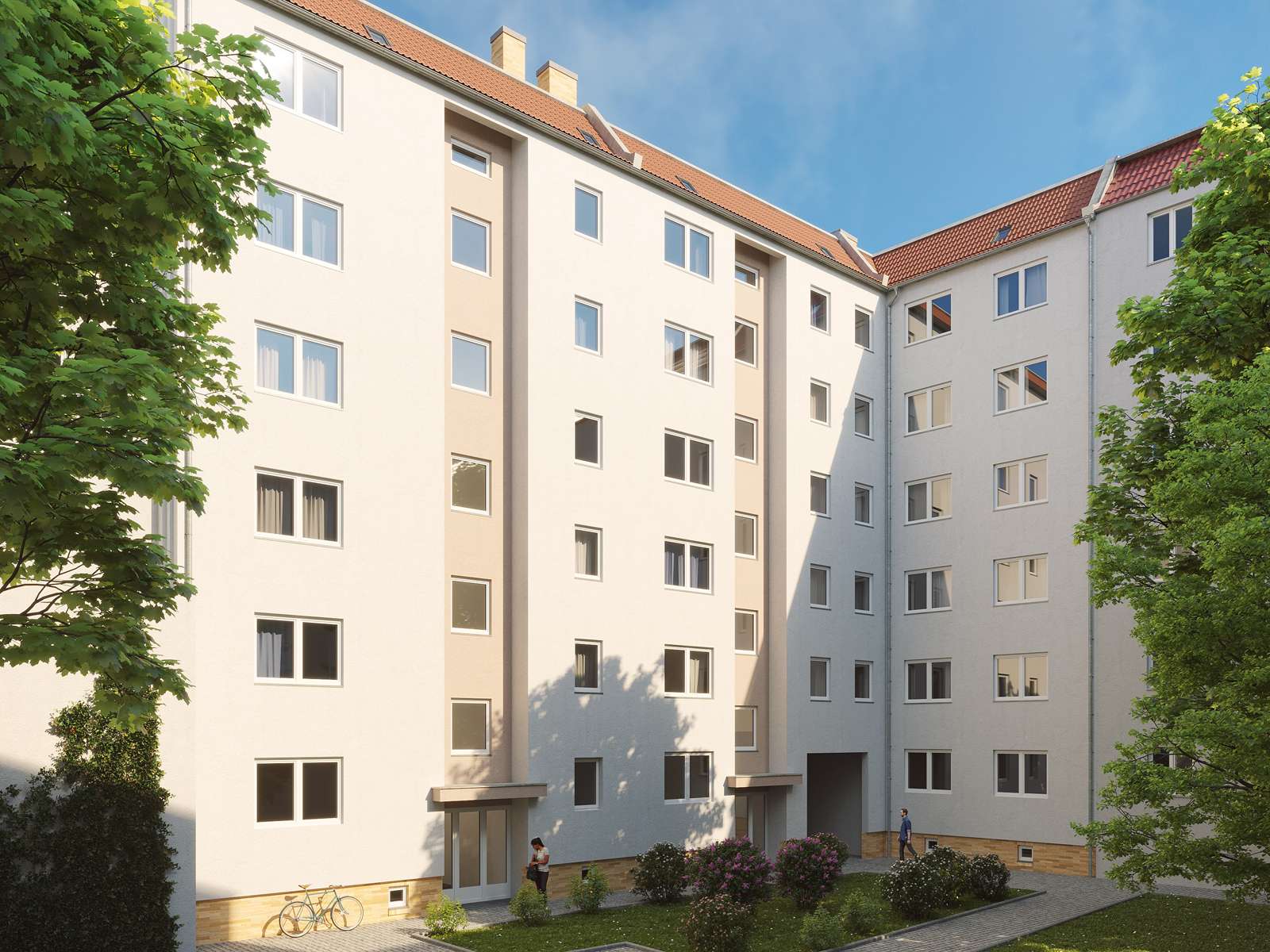 Rendering Hofansicht | Scharnweberstraße