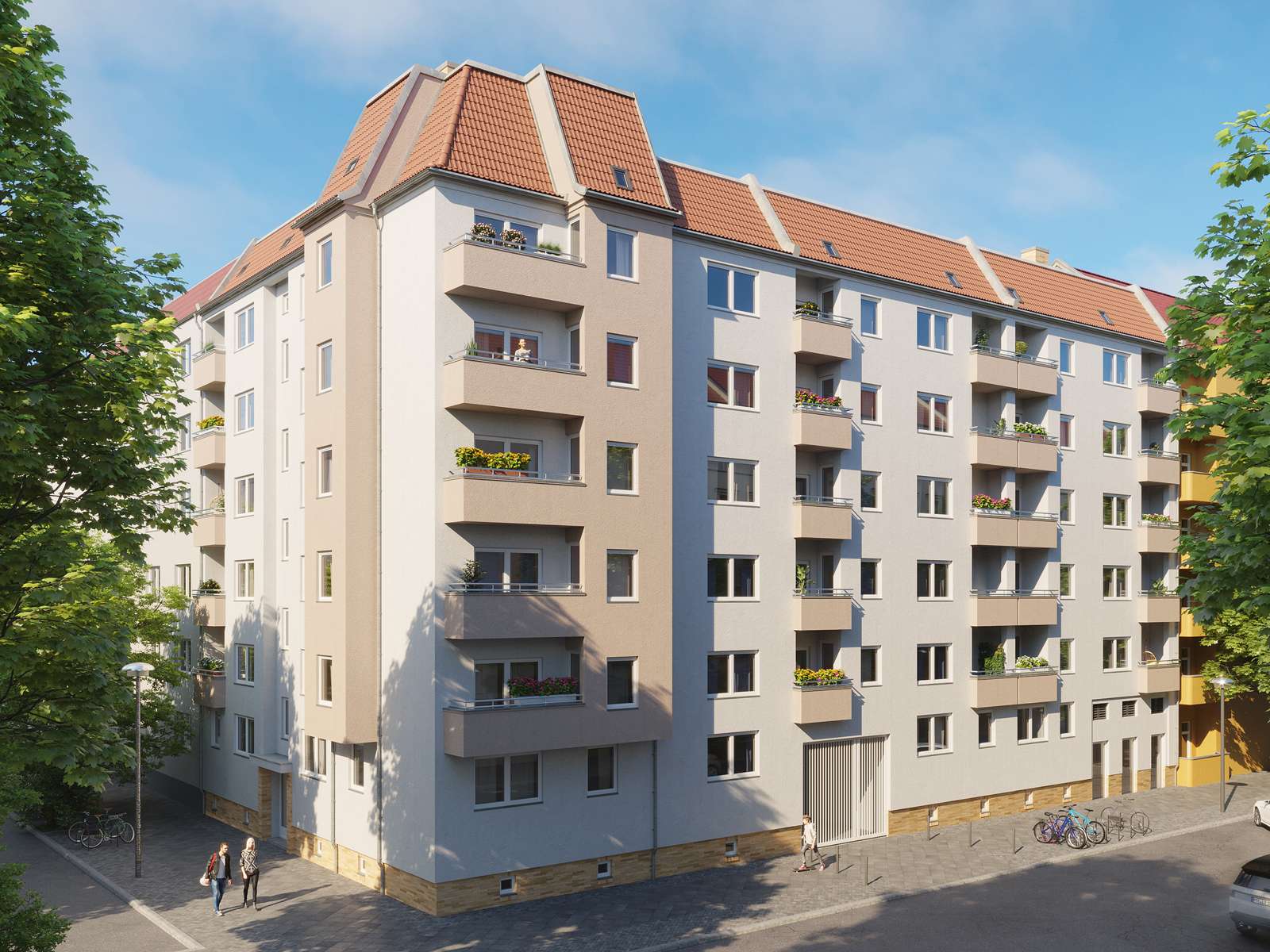 Rendering Hausansicht | Scharnweberstraße